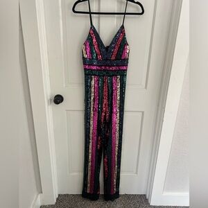Sequin jumpsuit from express